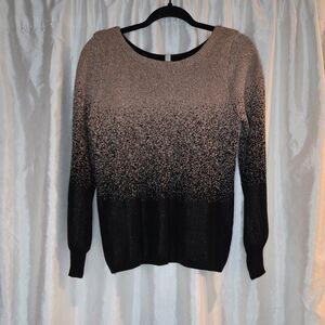 Elegant Black and Pink Women's Sweater